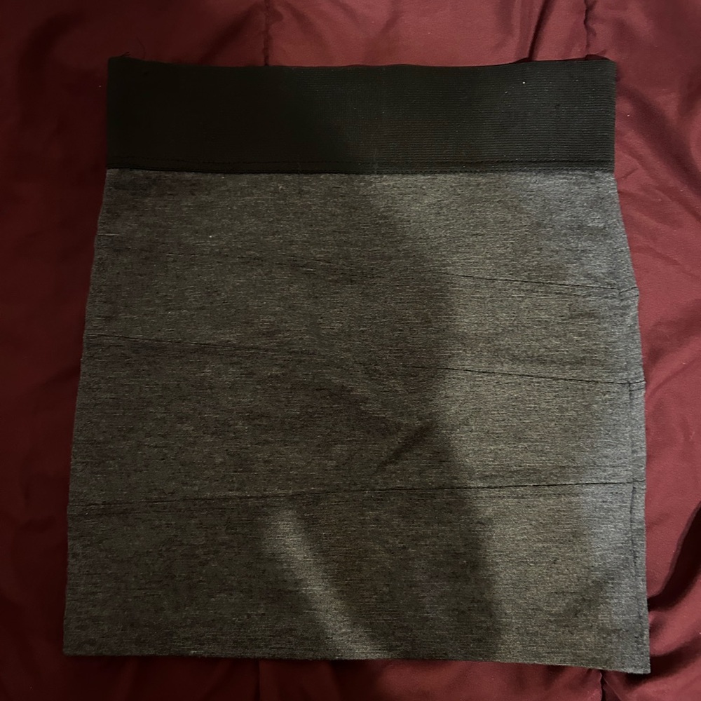 Charlotte Russe Grey and Black Pencil Mini Skirt Size XS
